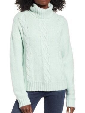 BP Turtleneck Mint Green Sweater